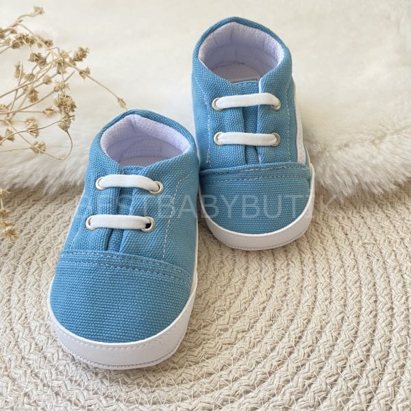 VANS MAVİ RENK KETEN YUMUŞAK SPOR AYAKKABI