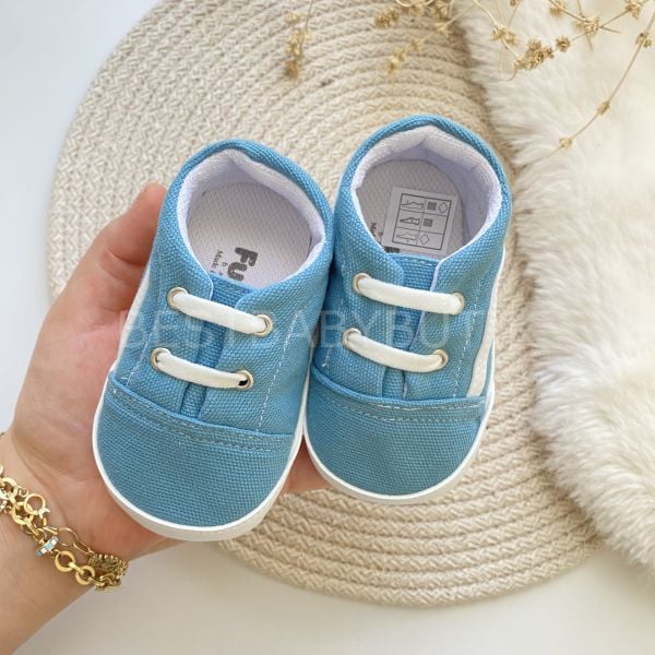 VANS MAVİ RENK KETEN YUMUŞAK SPOR AYAKKABI