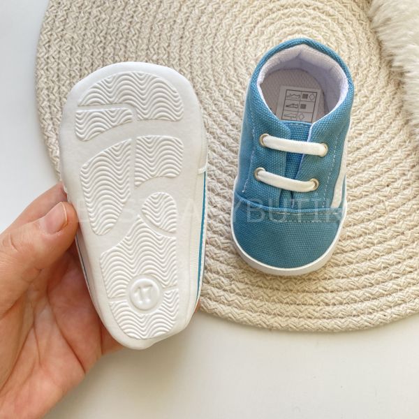 VANS MAVİ RENK KETEN YUMUŞAK SPOR AYAKKABI