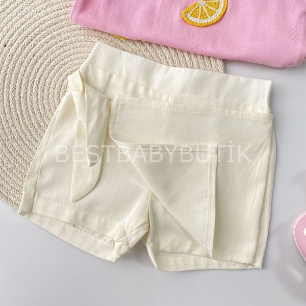 Limonlu Şort Etekli 2’Li Takım