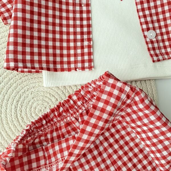 Miya Badili Pötikare Crop Gömlek Ve Etekli Takım 9-12 AY