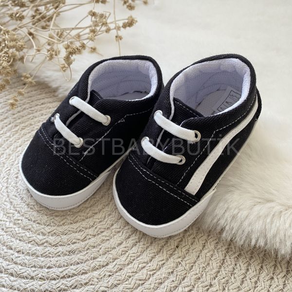 VANS SİYAH RENK KETEN YUMUŞAK SPOR AYAKKABI