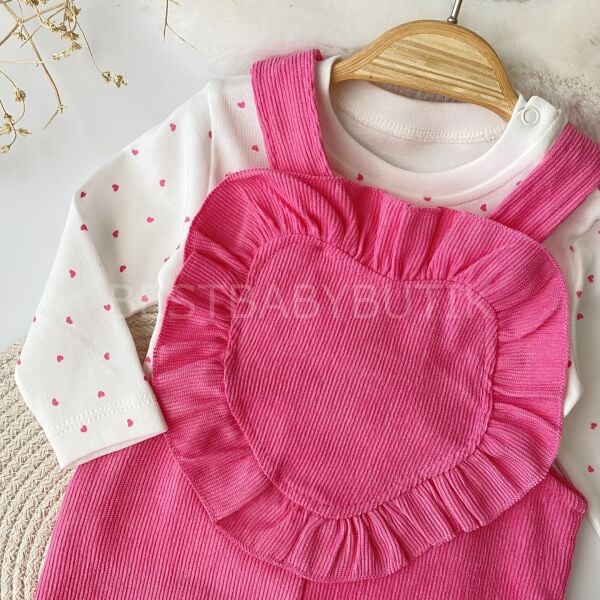 Lovely Kalpli Tişörtlü Kadife Tulum