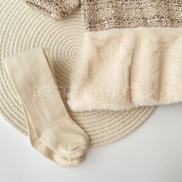 Paris Şapkalı Ve Çoraplı Kürklü Tüvit Elbise ÖLÇÜYE GÖRE ALINIZ!!