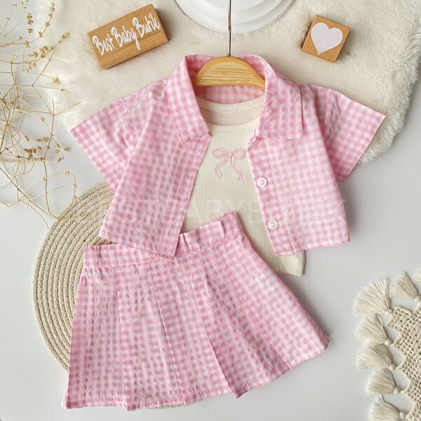 Miya Badili Pötikare Crop Gömlek Ve Etekli Takım