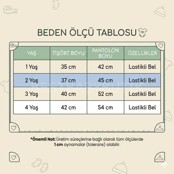 Çizgili Triko Ve Yumuşak Dokulu Pantolon 4 YAŞ