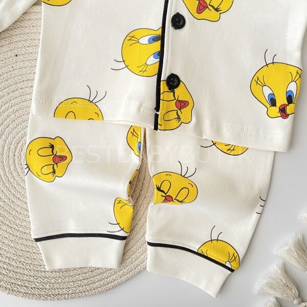 Tweety Baskılı Pijama Takımı