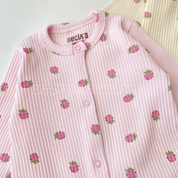 Ahududu Organik Baskı Detaylı 3’Lü Tulum Seti