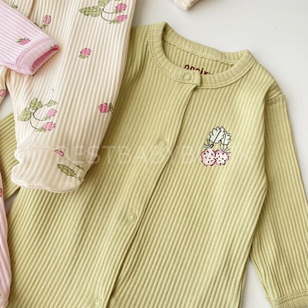 Ahududu Organik Baskı Detaylı 3’Lü Tulum Seti