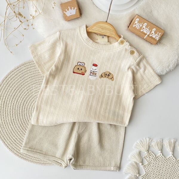 Milk Ve Kruvasan Aplikeli 2’Li Soft Takım