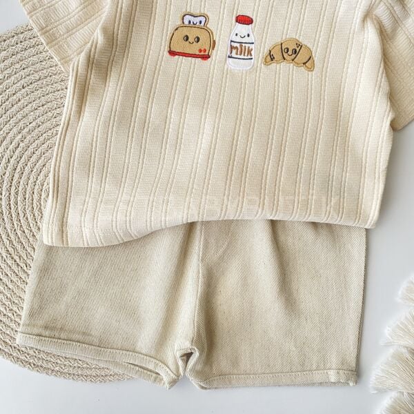 Milk Ve Kruvasan Aplikeli 2’Li Soft Takım 12AY