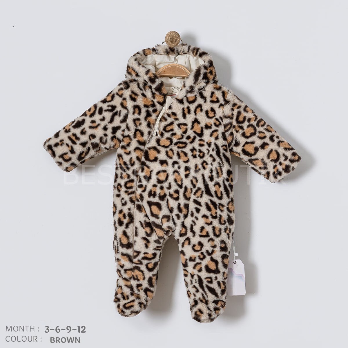 Premium Leopar Desenli Astarlı Kışlık Mont Tulum