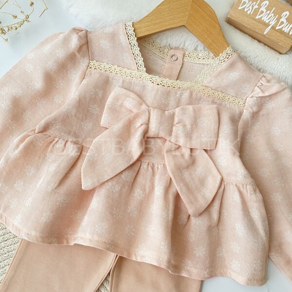 Liya Müslin Gömlekli İspanyol Paçalı Takım