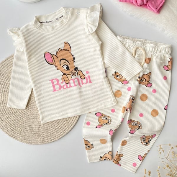 Bambi Baskılı Kaşkorse 2’Lİ Takım