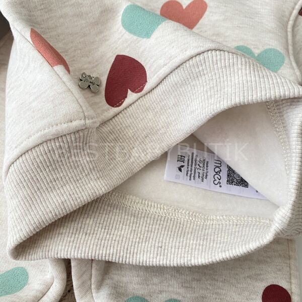 Renkli Kalpli Kışlık Şardonlu 2’Li Takım