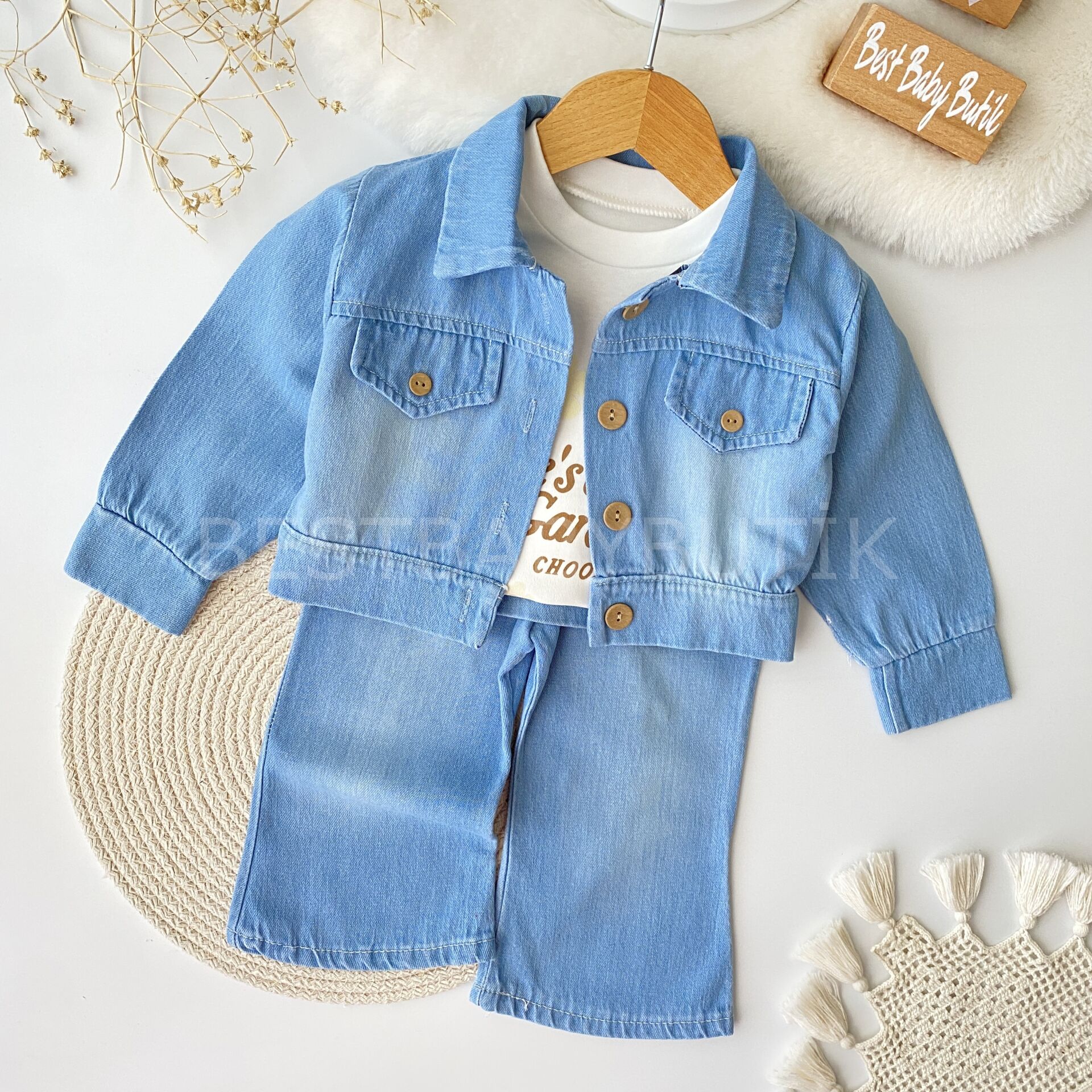 Milla Kot Ceketli Bol Paça 3’Lü Takım