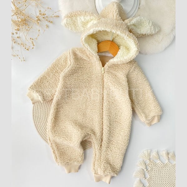 Peluş Kuşaklı Kuzu Tulum