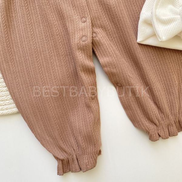 FRİDA ÇİÇEKLİ BEBEK YAKA ASKI DETAYLI TULUM