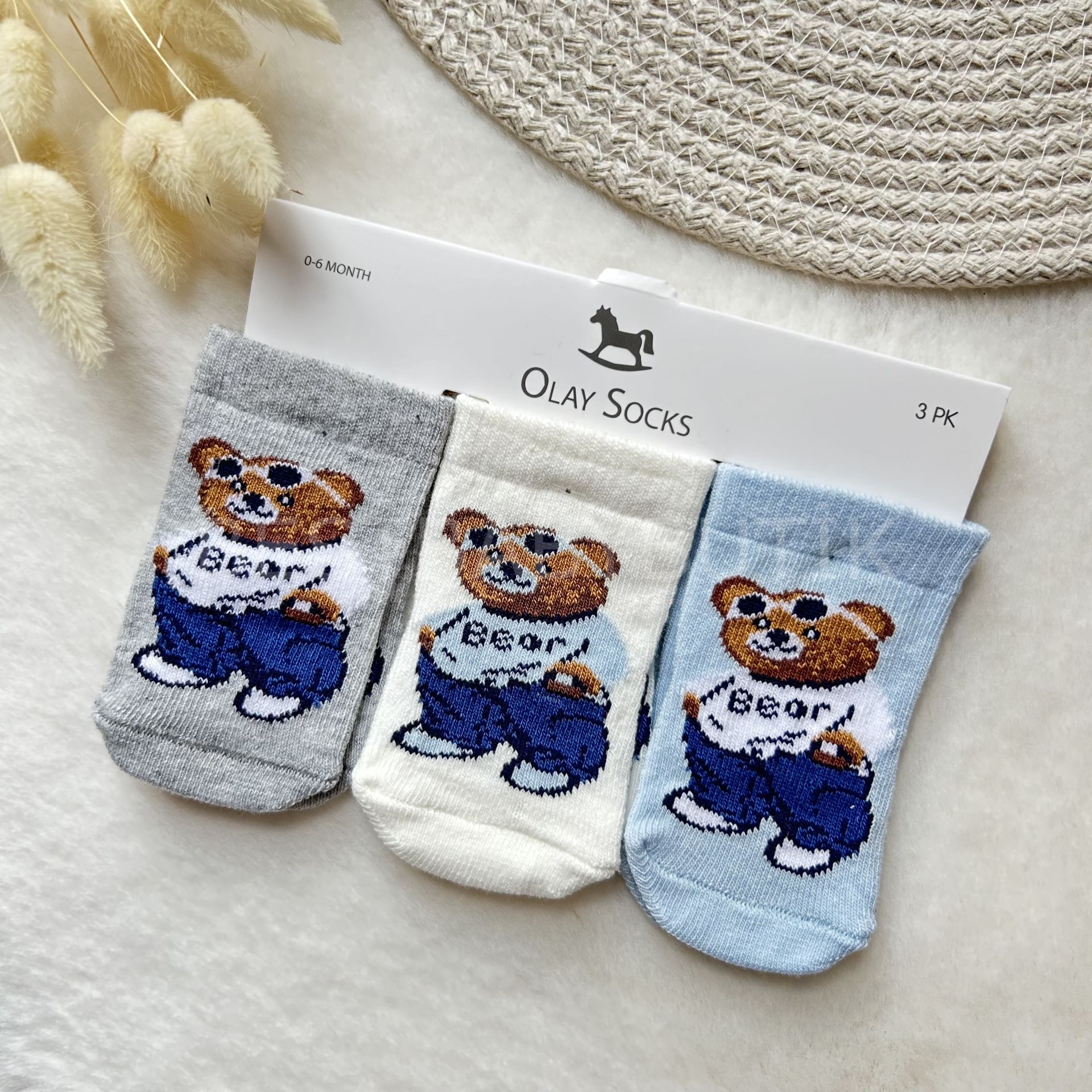 TEDDY BEAR  3’LÜ ÇORAP SETİ