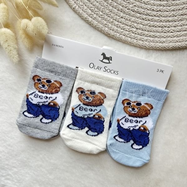 TEDDY BEAR  3’LÜ ÇORAP SETİ