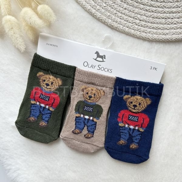 TEDDY BEAR  3’LÜ ÇORAP SETİ