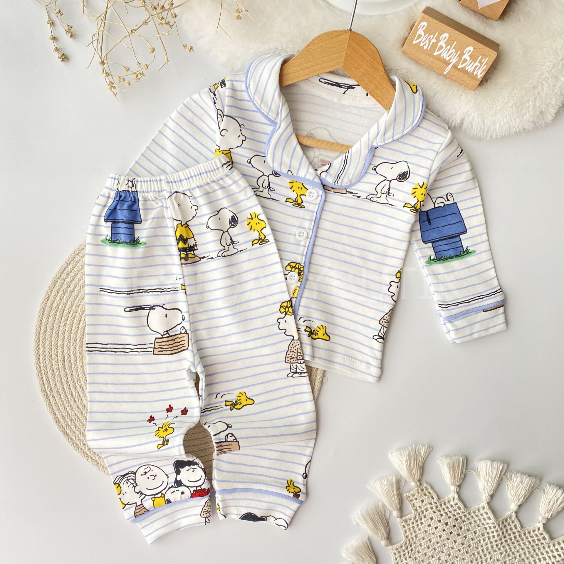 Snoopy Baskılı Pijama Takımı