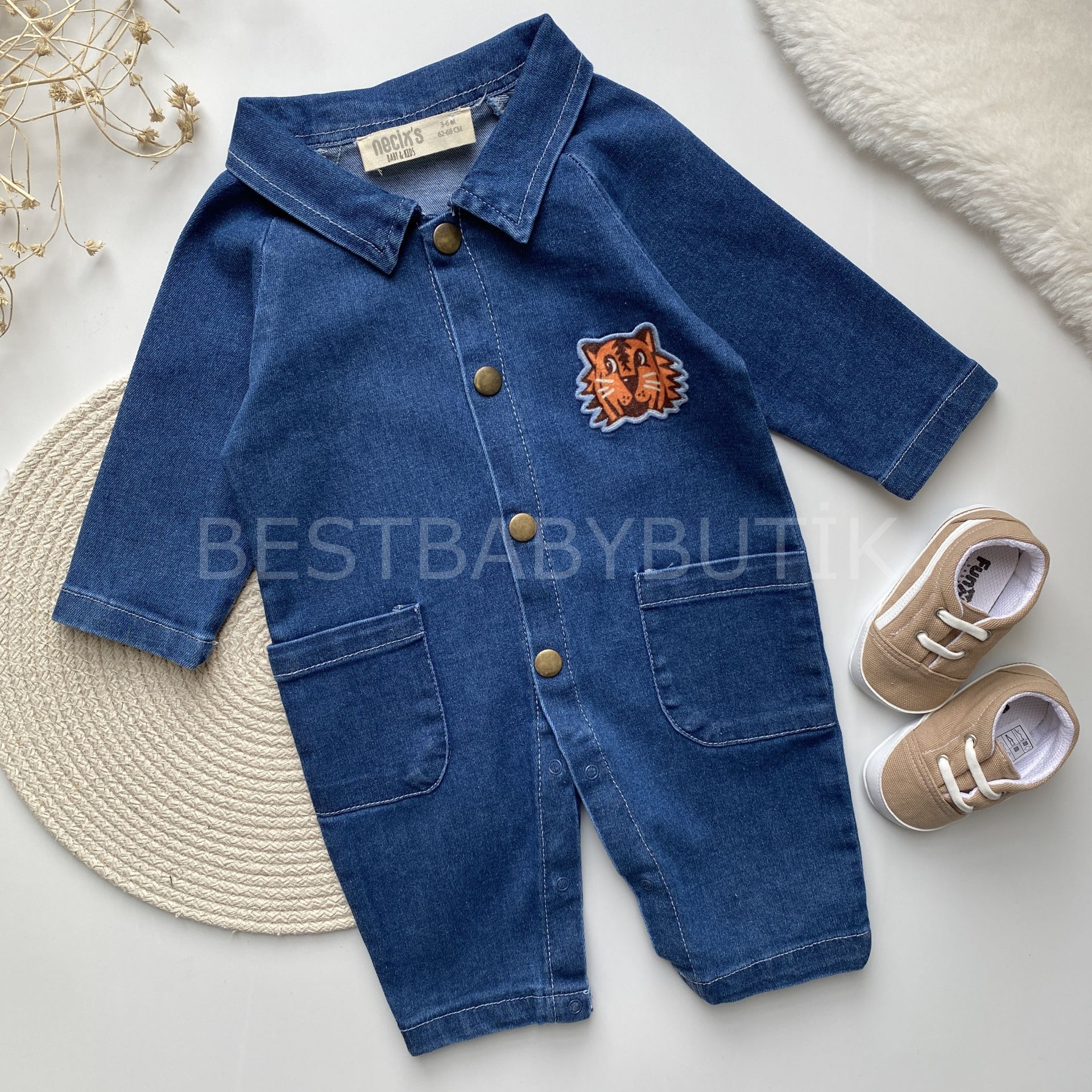 LİON POLO YAKA CEPLİ KOT TULUM