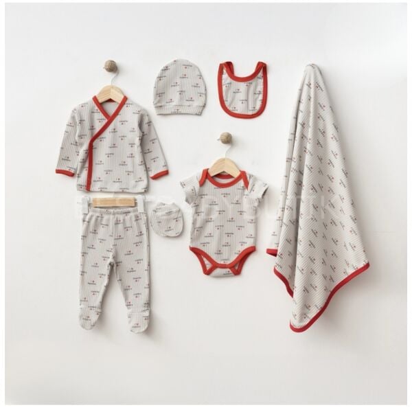 Lovely Mom&Dad Yazı Detaylı 7 Parça Hastane Çıkışı Seti