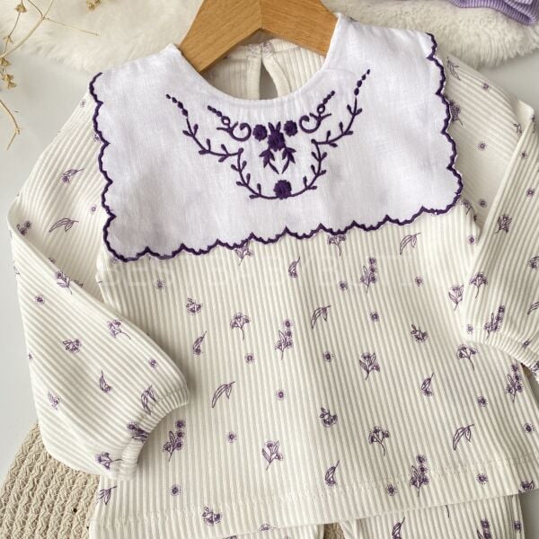 Dream Flowers Yaka Detaylı 2’Li Takım