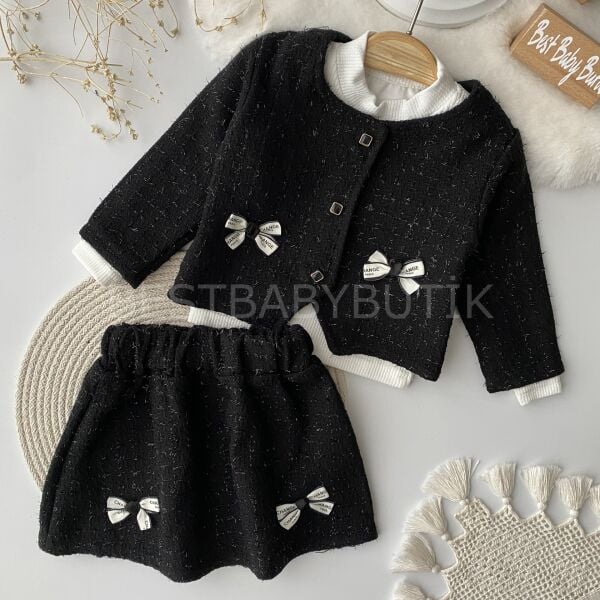 Paris Change Tüvit Ceket Ve Etekli Şanel Takım 9 AY