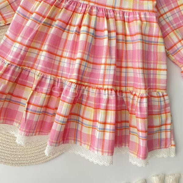 Liya Pötikare Bebe Yaka Katlı Elbise