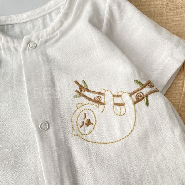 Nakışlı Müslin 2’Li Tulum 3-6 AY