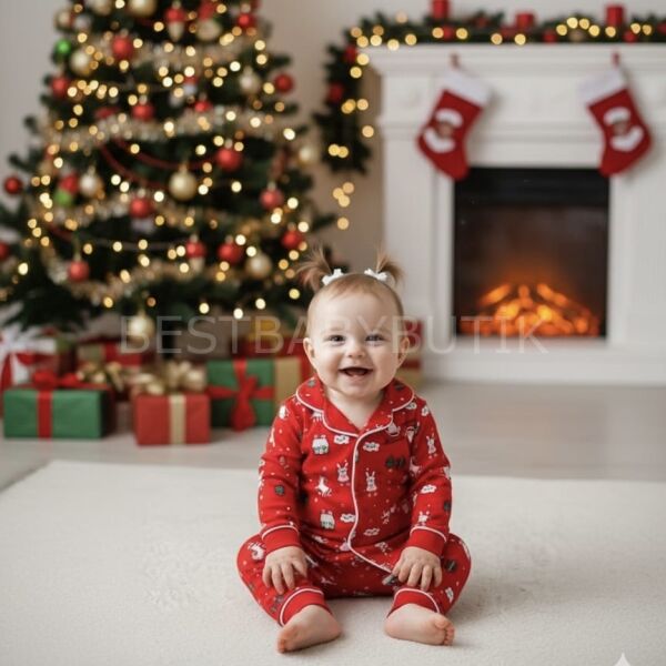 Kardan Adam Temalı Pijama Takımı