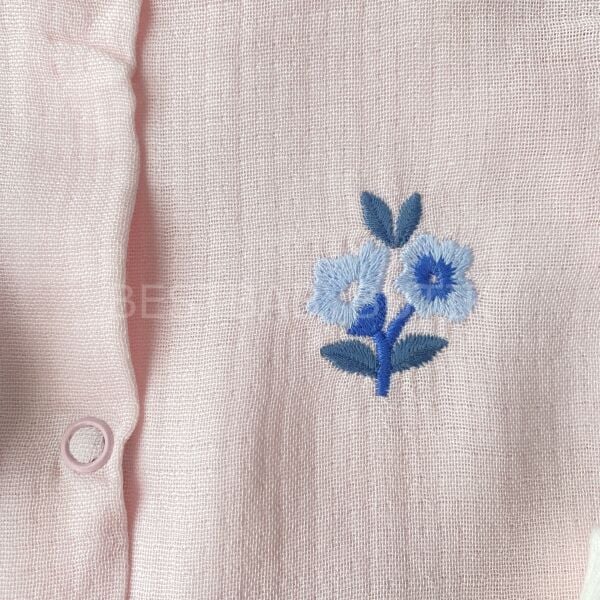 Mine Çıtır Çiçekli Müslin 2’Li Barbatöz Tulum 3-6 AY