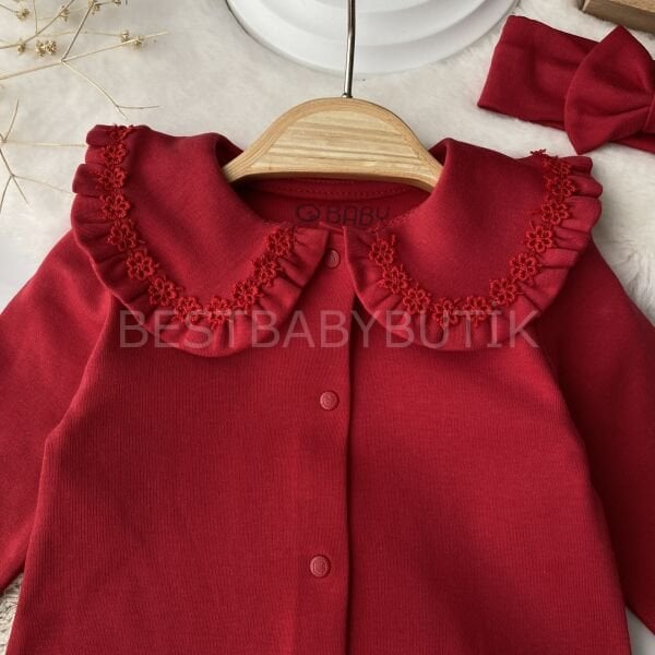 Lovely Premium Bebe Yaka Bandanalı Tulum